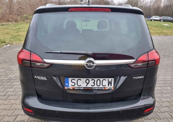 Opel Zafira cena 33800 przebieg: 184000, rok produkcji 2012 z Częstochowa małe 781